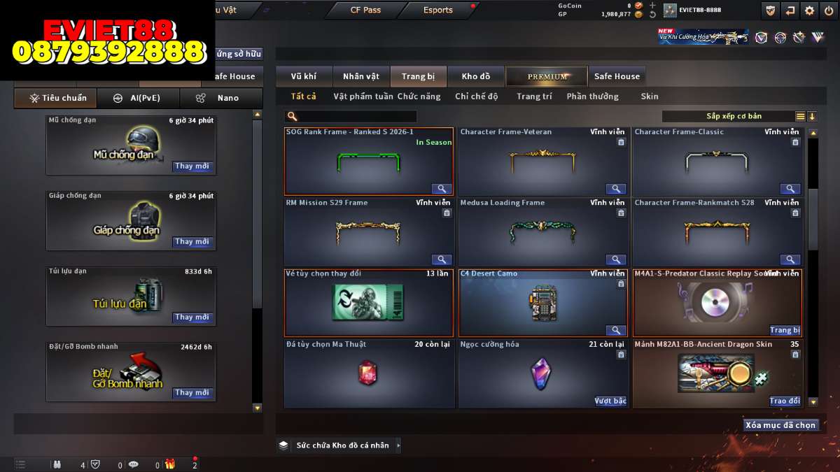 shop acc cf uy tin gia re